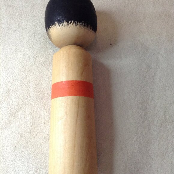 VTG Japanese Kokeshi Doll; "Sleeping"; Dento, signed, wood turned; Asian collect - Picture 4 of 6